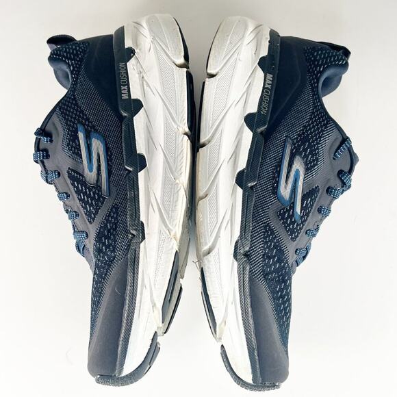 Skechers Max Cushioning Running Sneakers Shoes Navy Black Women 8.5 - Picture 6 of 12